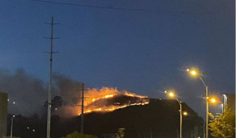 Fuerte incendio en Soacha: impresionantes imágenes