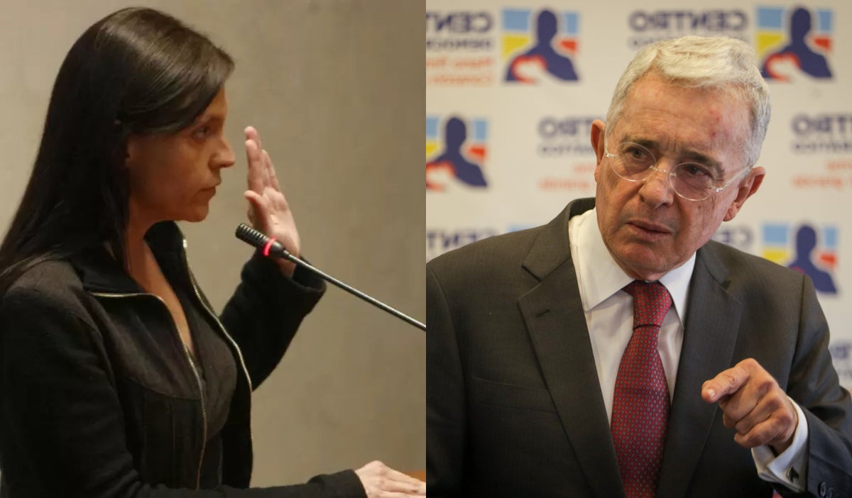 Zulema Jattin y Álvaro Uribe