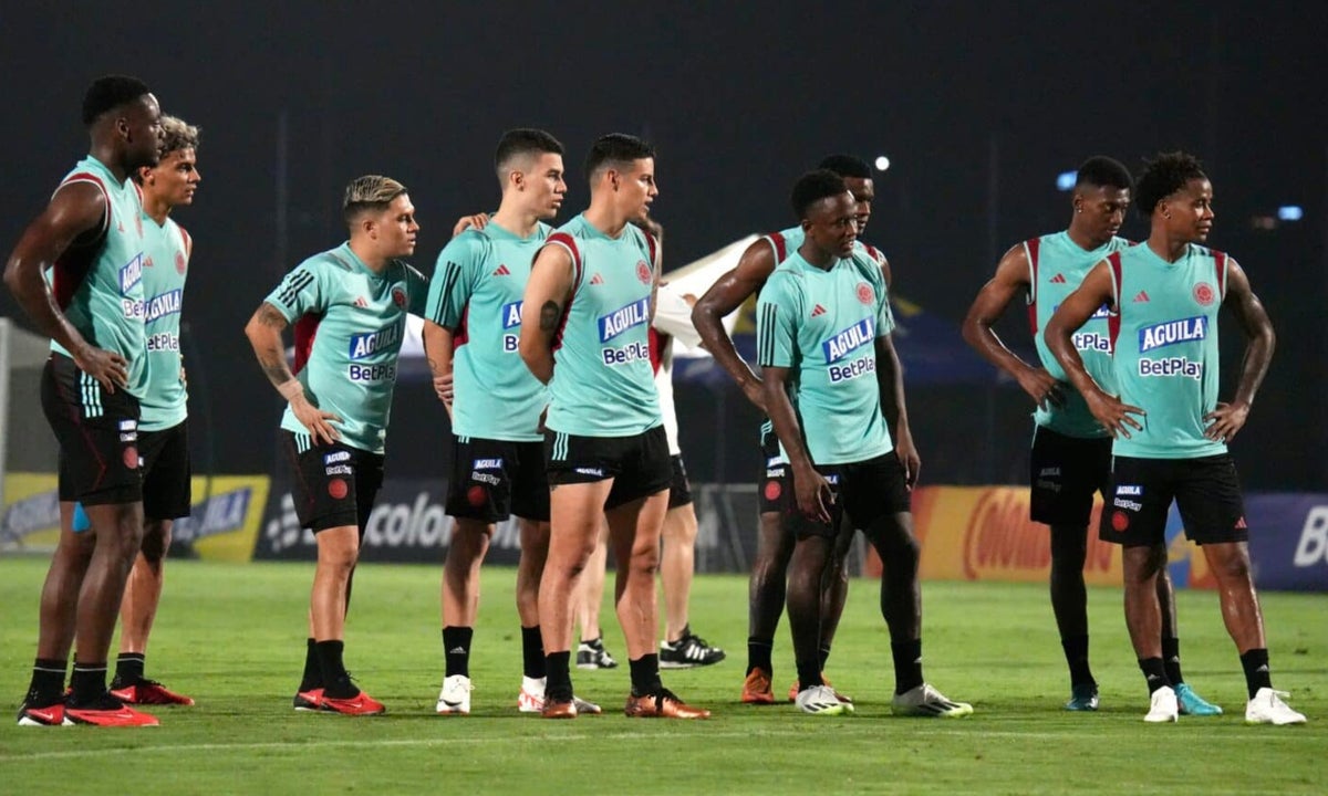 Entrenamiento de la Selección Colombia - James