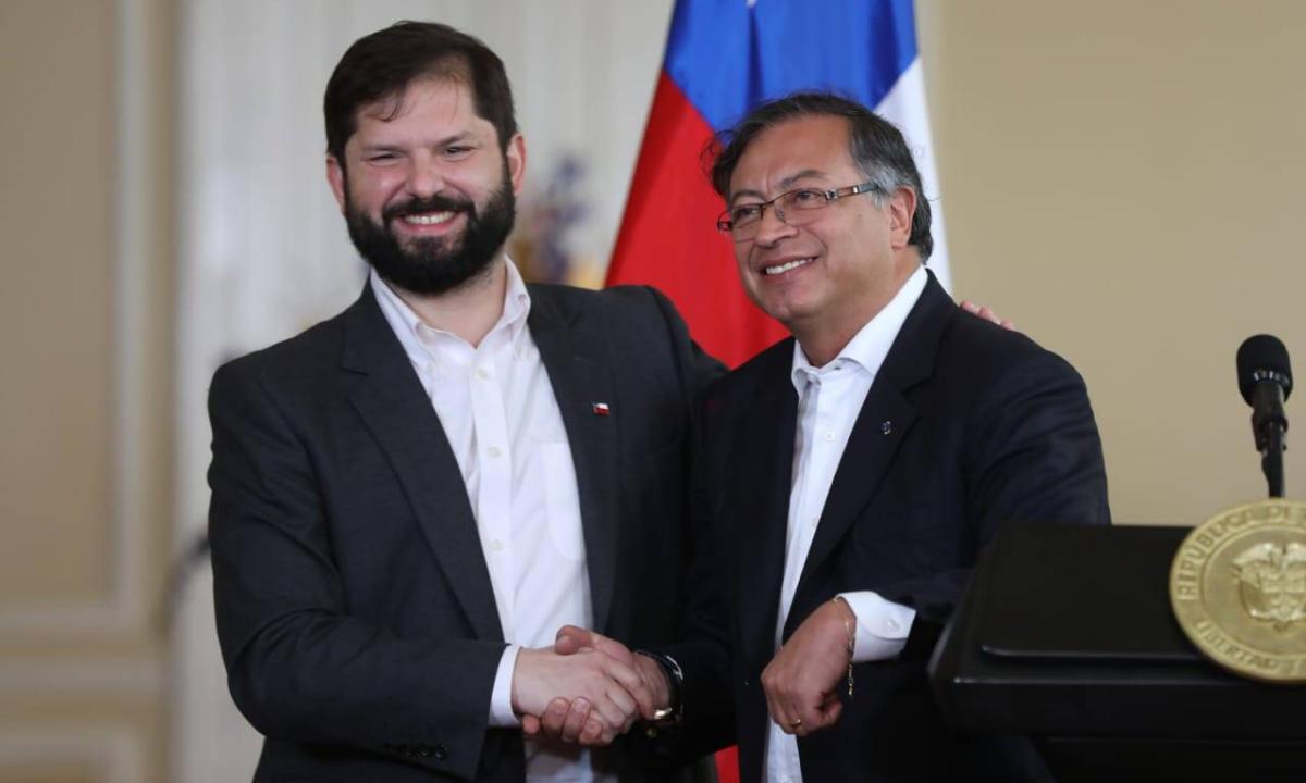 Gabriel Boric y Gustavo Petro
