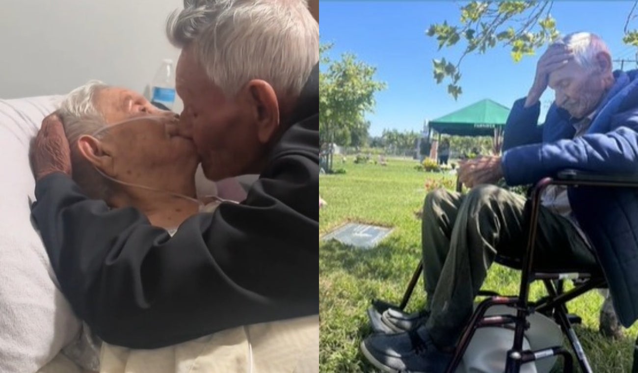 Abuelo se despide de su esposa