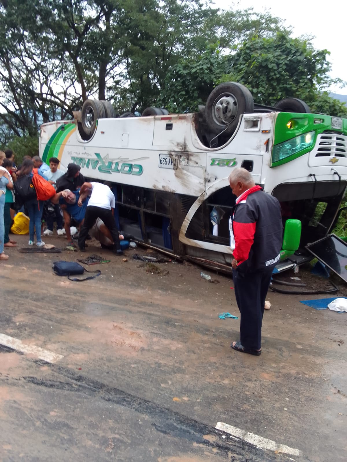 Accidente Tránsito en la vía Chinácota -Cúcuta