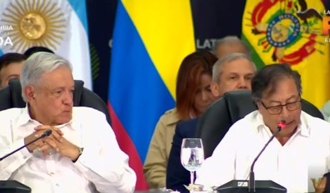 AMLO y Gustavo Petro