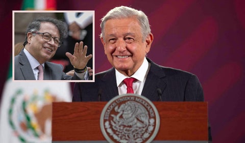 Andrés Manuel López Obrador y Gustavo Petro