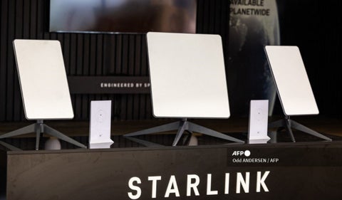 Antenas de Starlink, el internet satelital de Elon Musk