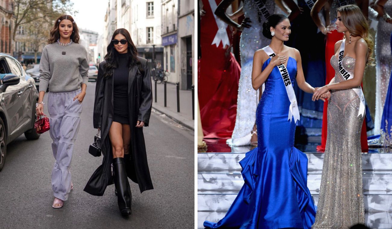 El reenuentro de las ex reinas de belleza Ariadna Gutierrez Miss Colombia 2015y Pia Wurtzbach Miss Filipinas 2015, ocho años despues