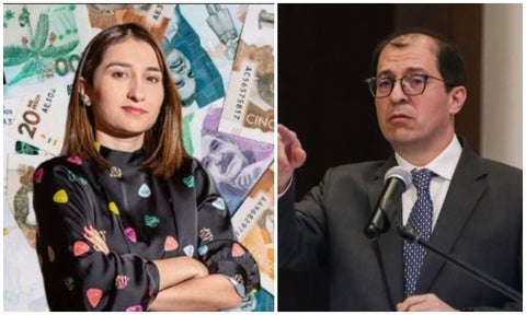 Laura Sarabia y Francisco Barbosa