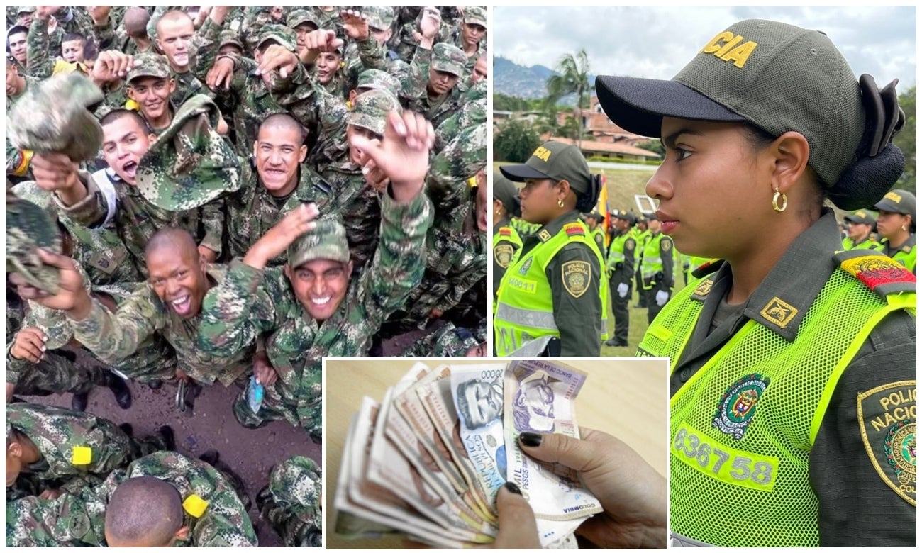 Auxiliares de policía y soldados que prestan servicio militar recibirán más dinero
