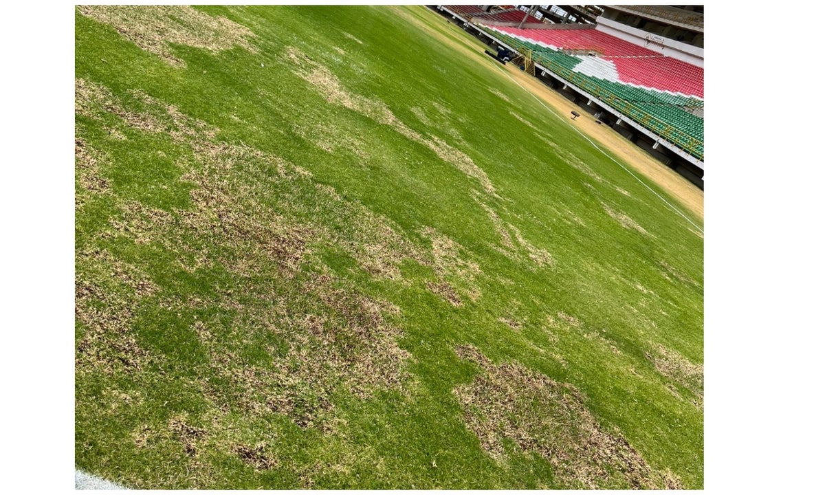 Polémica por mal estado de cancha en un estadio en Colombia