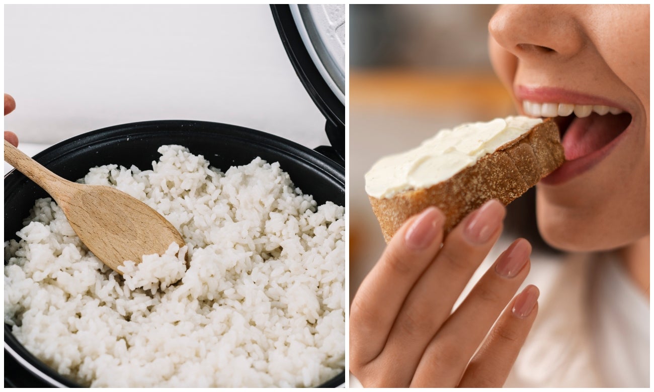 ¿Engorda más comer arroz o pan?