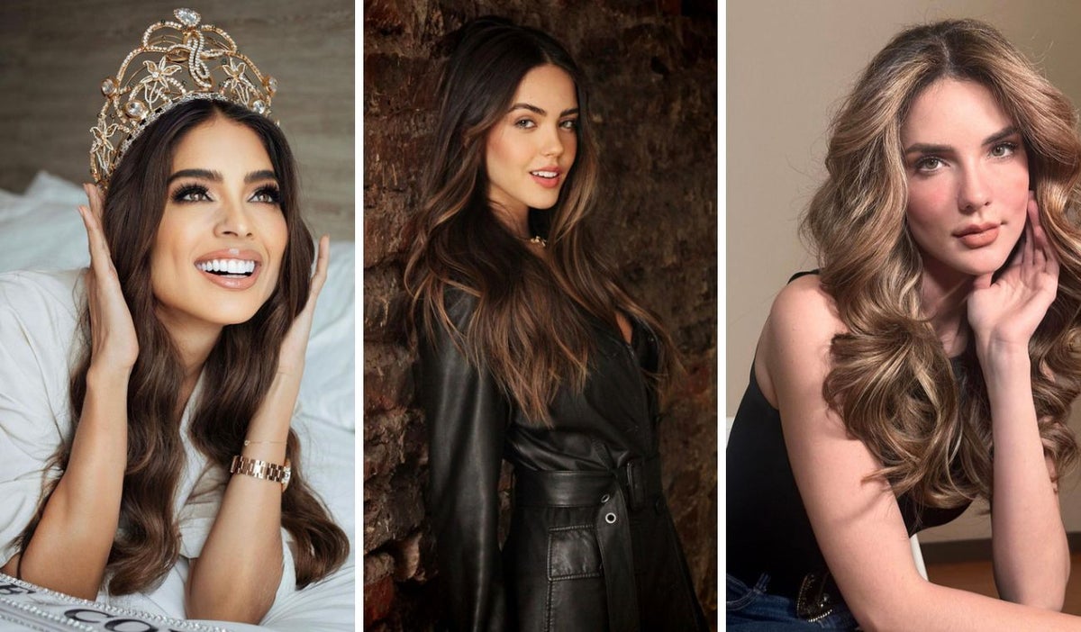 Camila Avella, Miss Universe Colombia; Celeste Viel, Miss Chile; Michelle Cohn, Miss Guatemala
