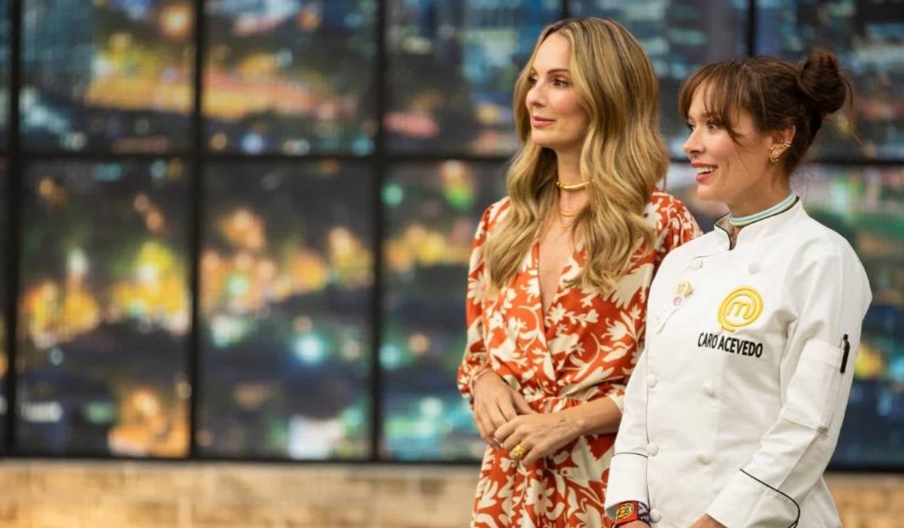 Carolina Acevedo y Claudia Bahamón en Masterchef Celebrity