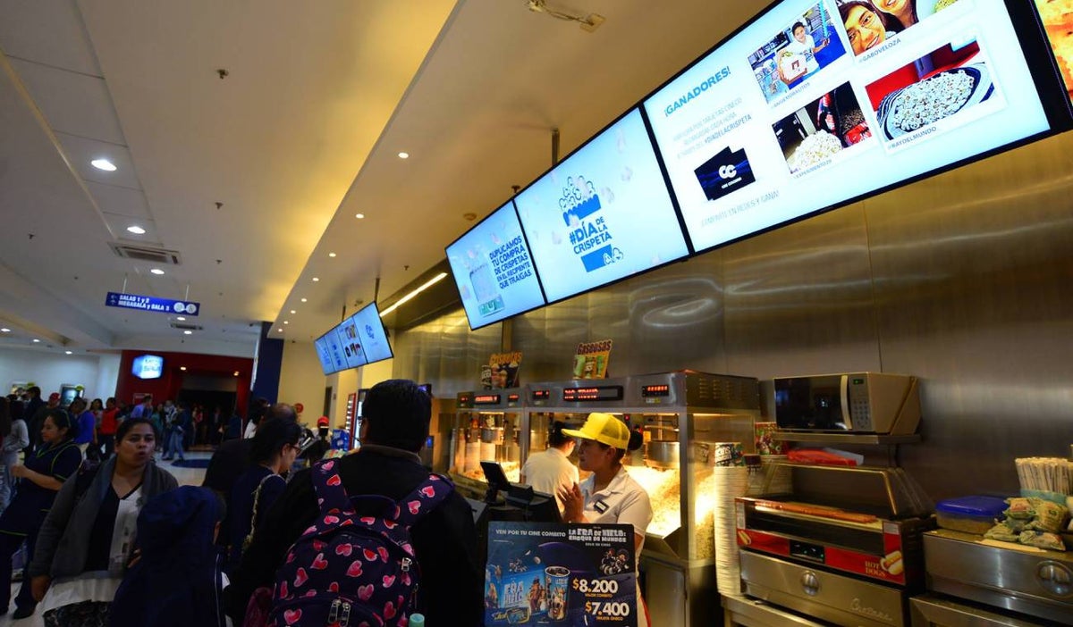 Comidas en Cine Colombia