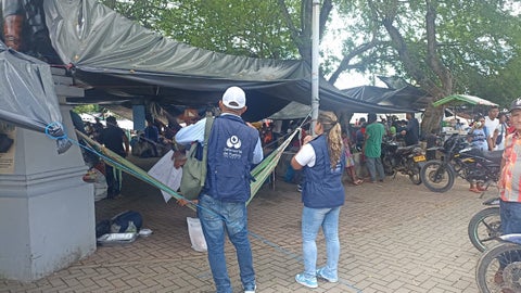 Permanecen en el parque de Tierralta