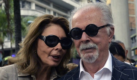 Fernando Botero y Sophia Vari