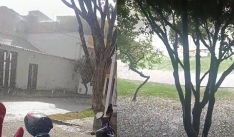 Granizo en Bogotá