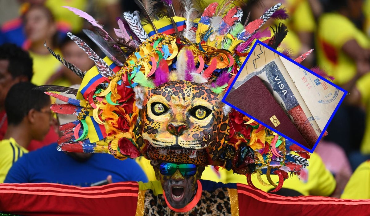 Hincha de Colombia. Colombia vs Venezuela. Eliminatorias al Mundial de 2026
