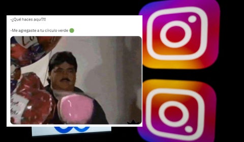 Instagram y el círculo verde