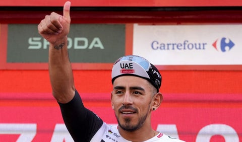 Juan Sebastián Molano tras ganar la etapa 12 de la Vuelta a España