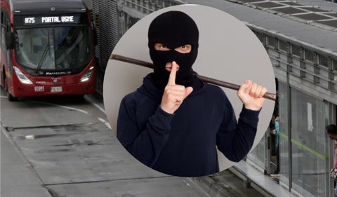 Ladrones se esconden en TransMilenio para robar ciclistas