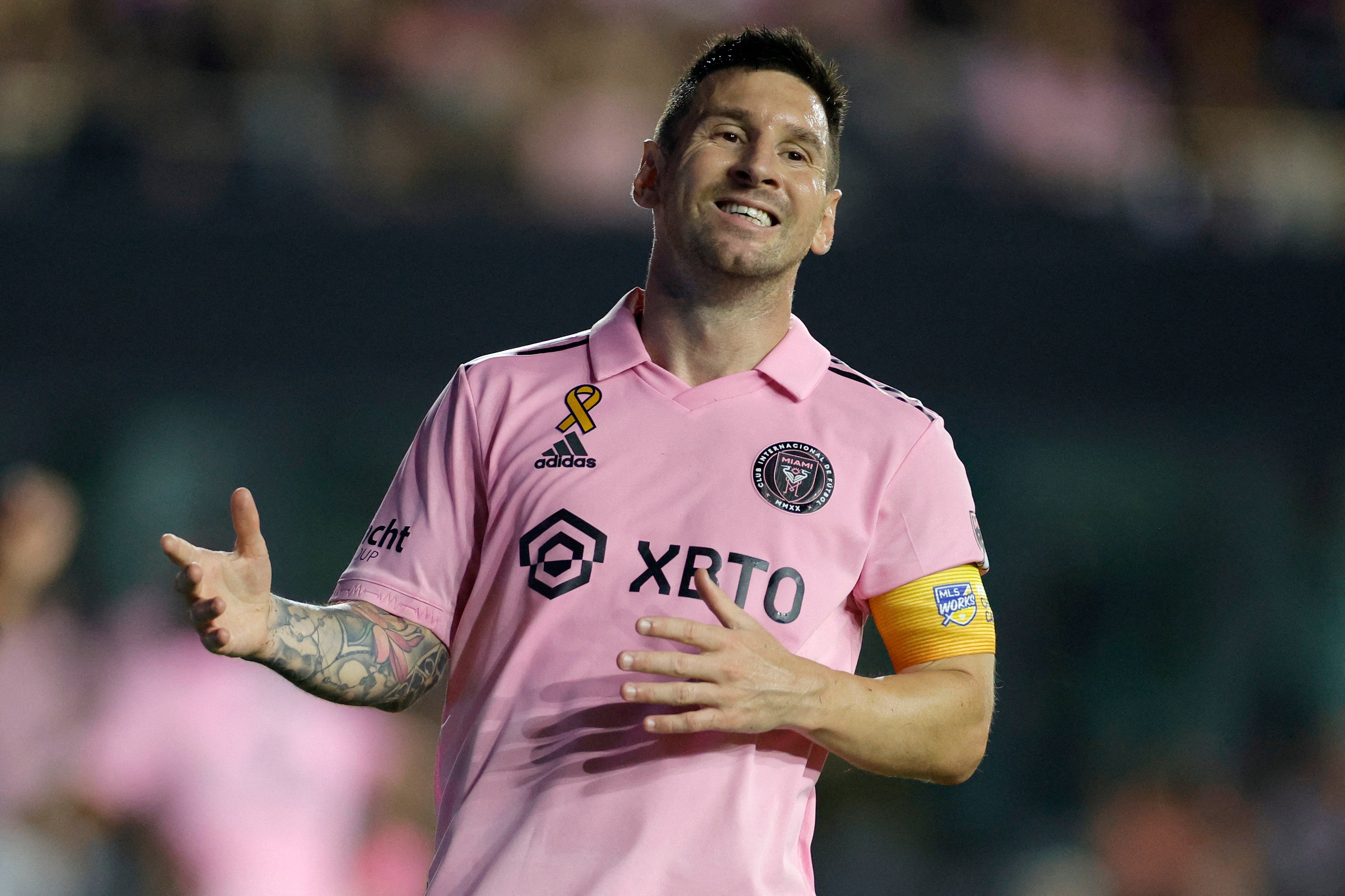 Lionel Messi, en Fort Lauderdale, Florida, en el juego de Toronto FC contra Inter Miami CF el 20 de septiembre de 2023
