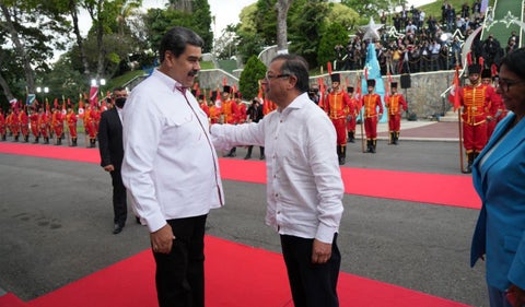 Nicolás Maduro y Gustavo Petro