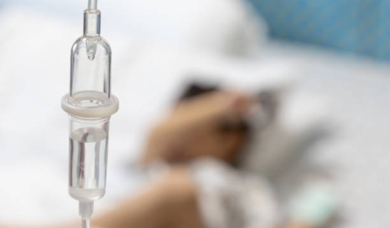 Niño en hospital