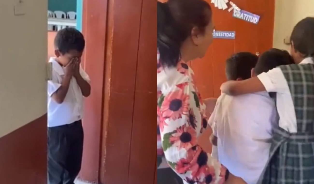 Niño rompió en llanto al ver la celebración que le hicieron de cumpleaños