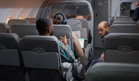 Imagen de referencia- pasajeros de avión