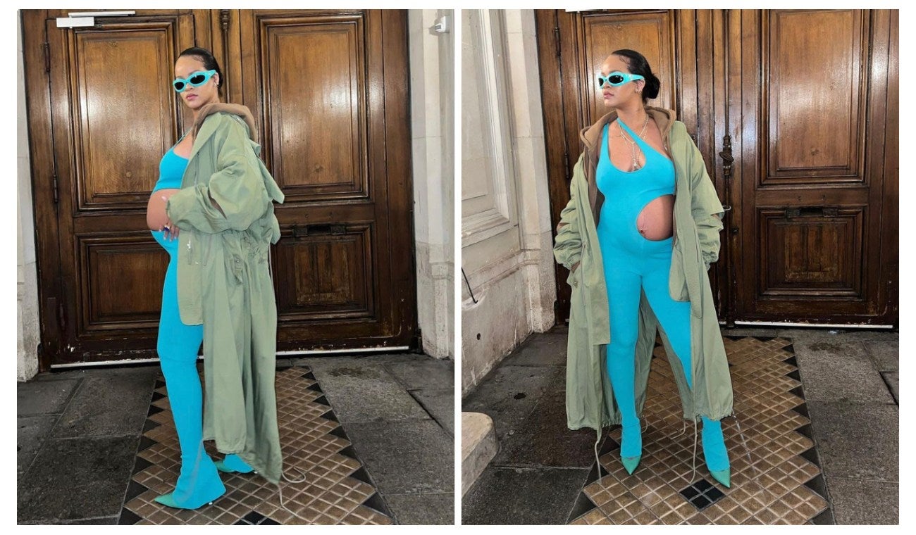Rihanna posa con su avanzado estado de embarazo