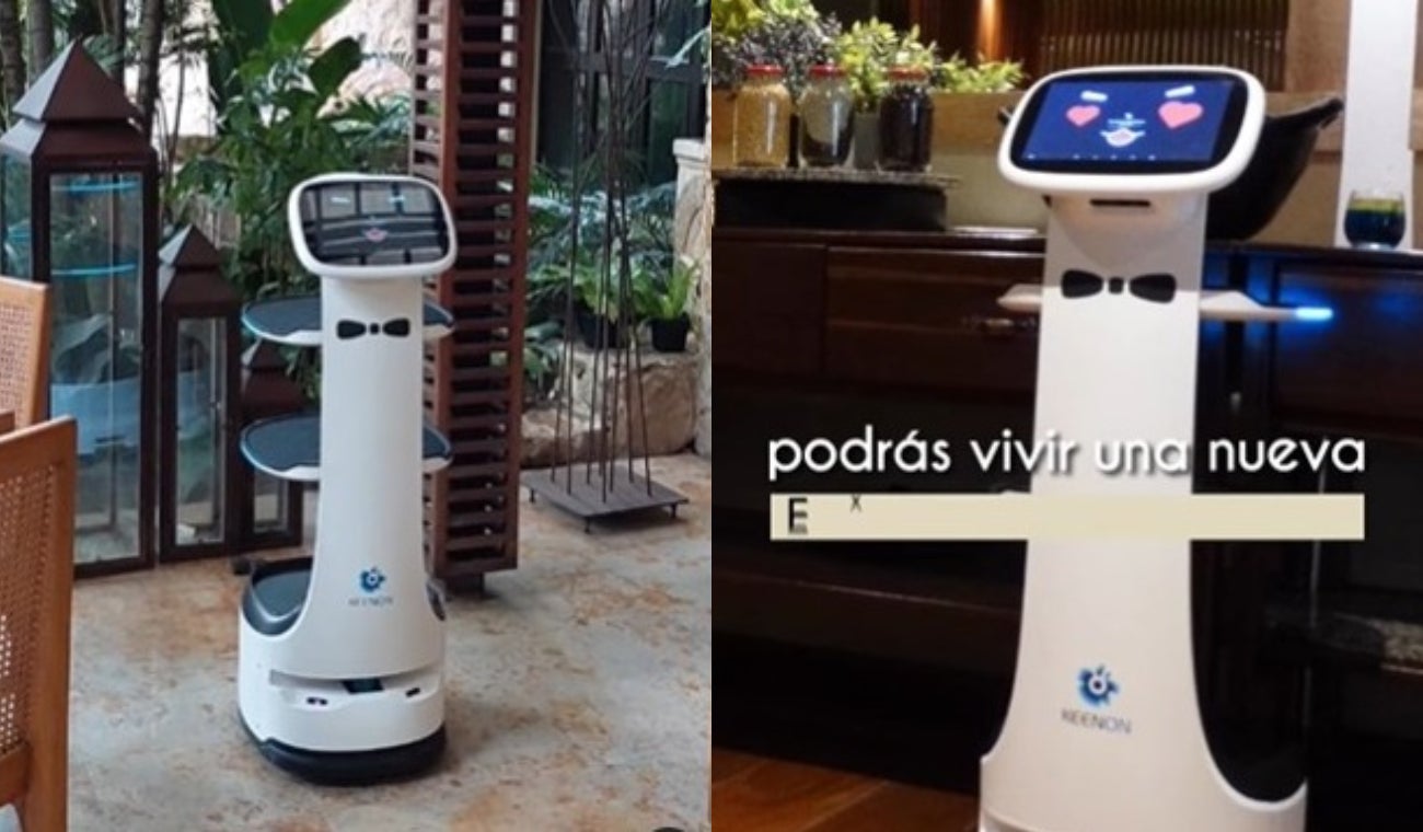 Robot mesero en Colombia