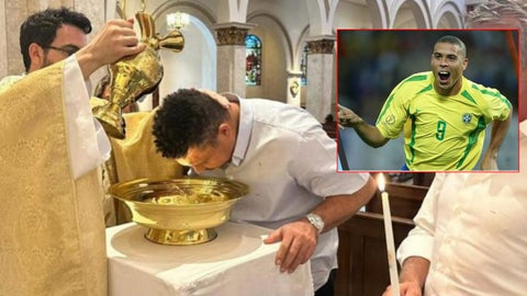 El verdadero Ronaldo por fin se bautizó a sus 46 años tras haber pecado bastante