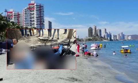 [Video] Ladrón fue abatido tras robar a turistas en El Rodadero de Santa Marta