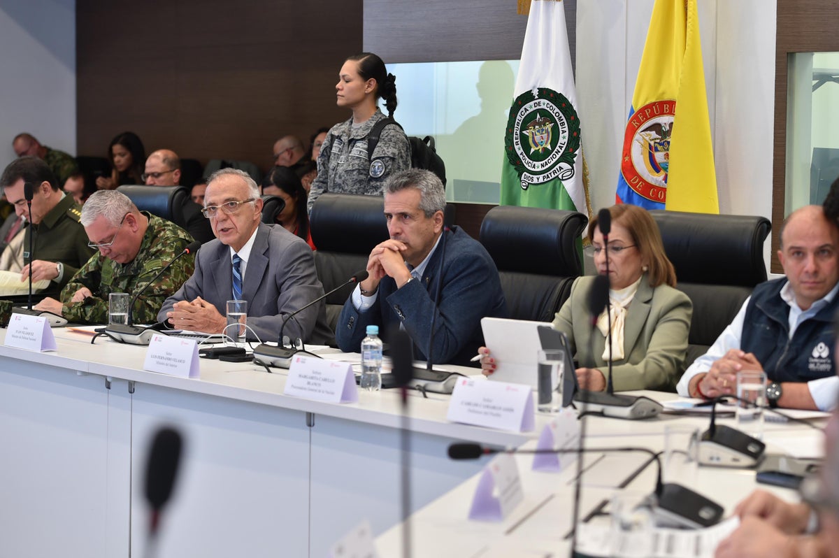 Varios ministros durante el consejo de seguridad de cara a las elecciones de octubre de 2023.