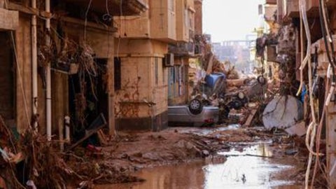 Inundación en Libia