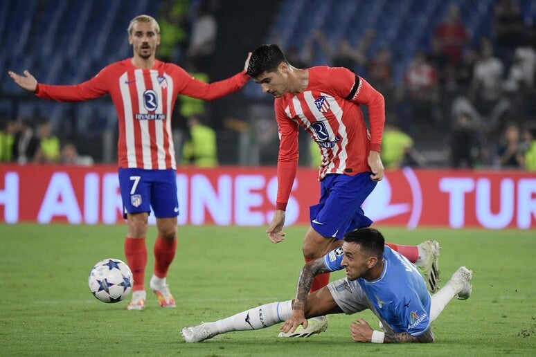 Lazio le empató al último minuto al Atlético de Madrid en Champions