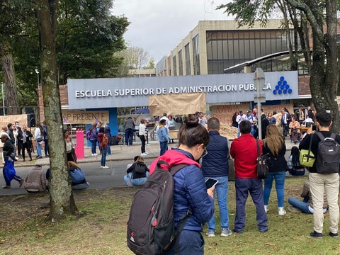 Protestas estudiantes de la Escuela Superior de Administración Pública