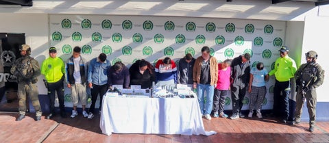 Captura de banda La Familia en Bogotá