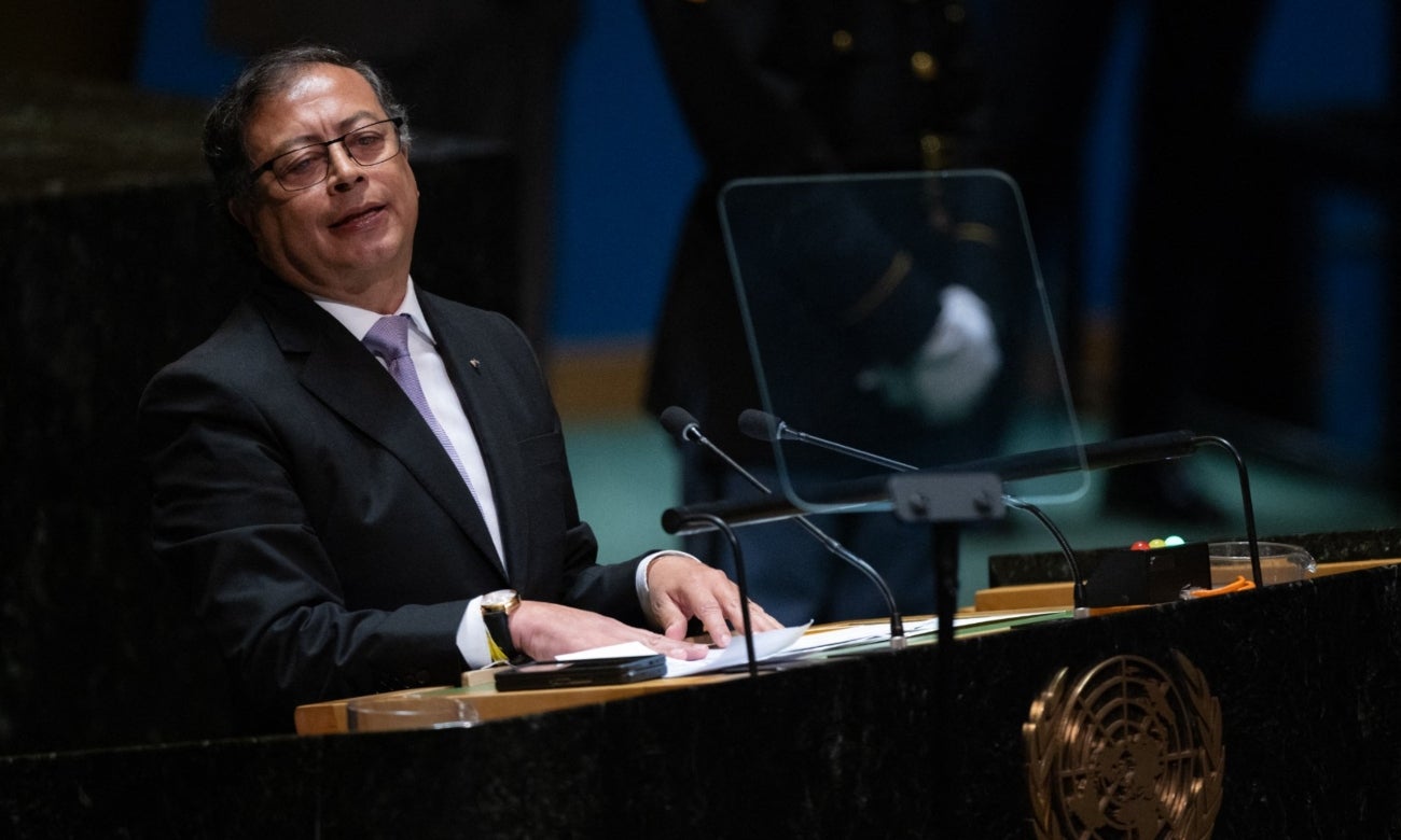 Presidencia la agregó aplausos grabados al discurso de Gustavo Petro en la ONU