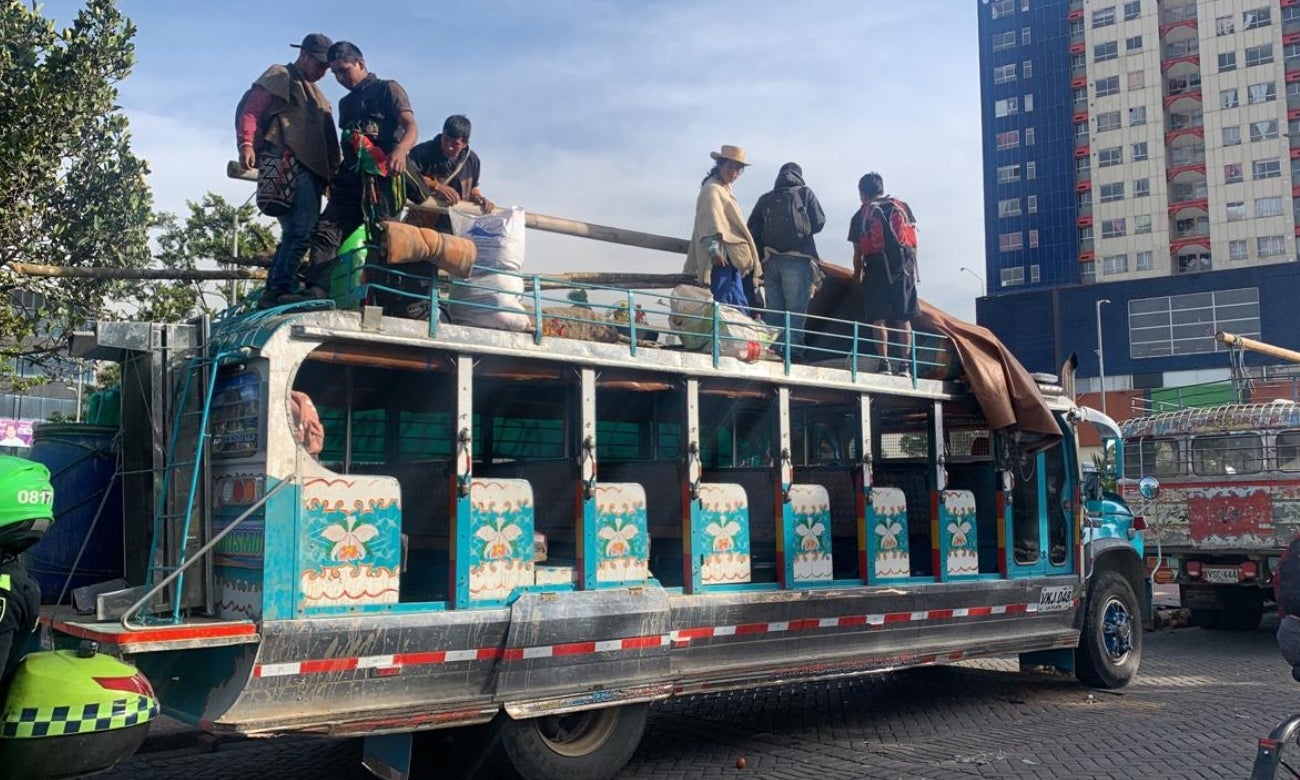 Indígenas en Bogotá