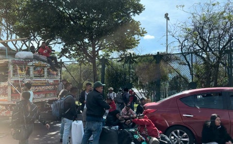 Indígenas se retiran del parque tercer Milenio