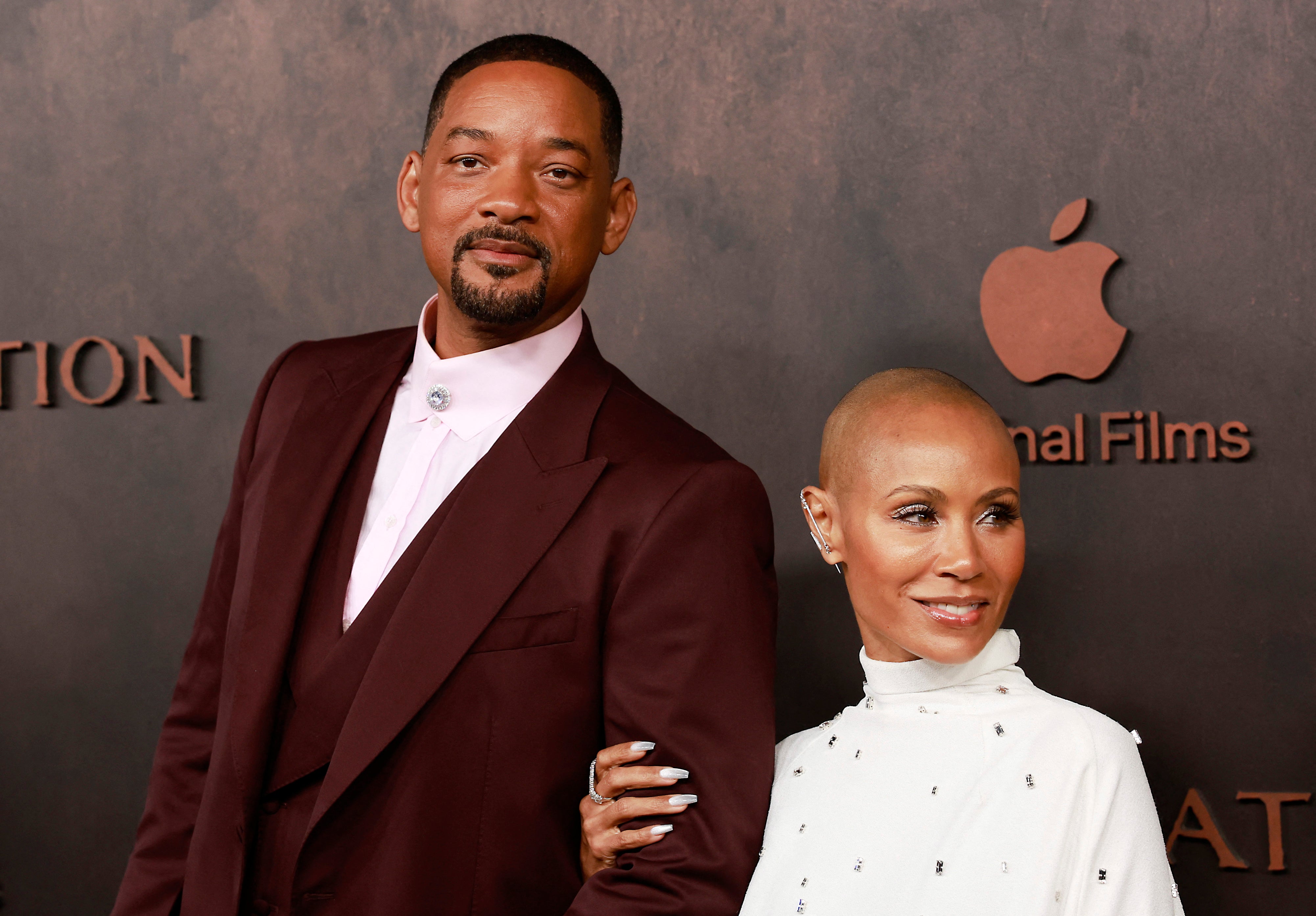 Will Smith y Jada Pinkett en la premier de la película original de Apple Films' 'Emancipation'