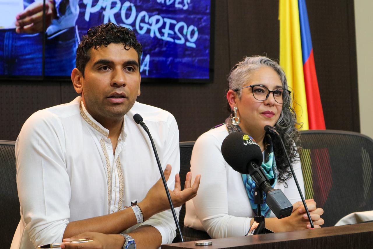 David Racero y María José Pizarro.