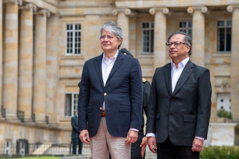 Guillermo Lasso y Gustavo Petro