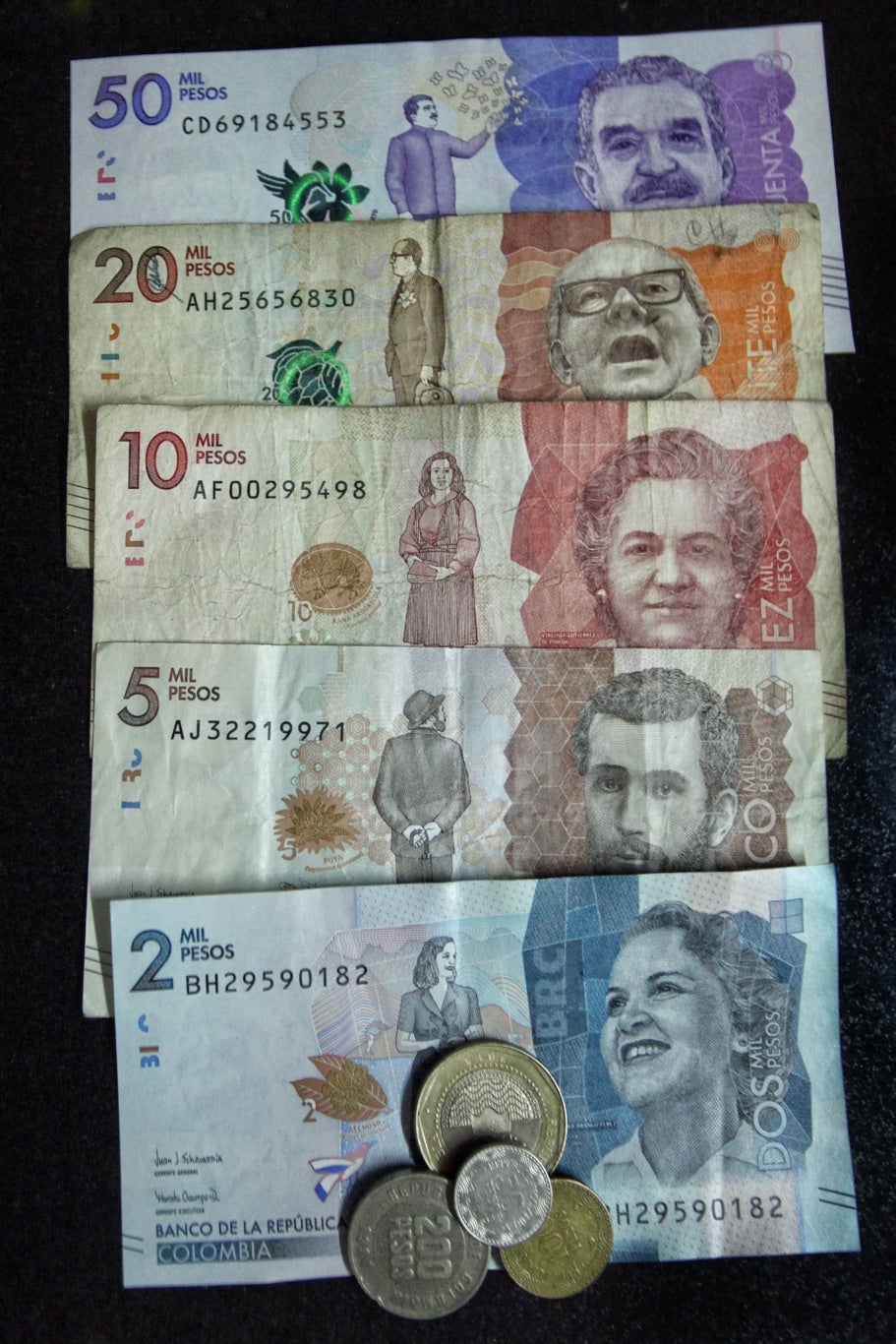 Billetes / Billetes Colombianos / Pesos colombianos / moneda / monedas/ Dinero / Plata / Peso Colombiano / Pesos