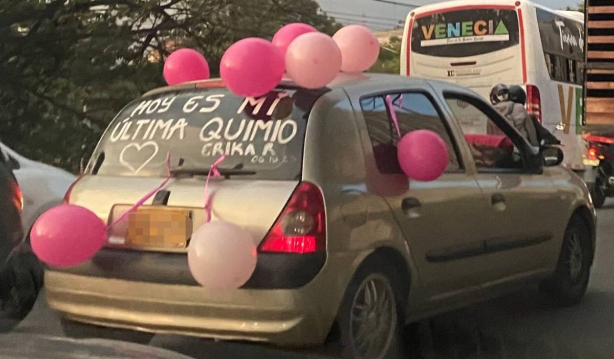 Mujer celebró que venció el cáncer