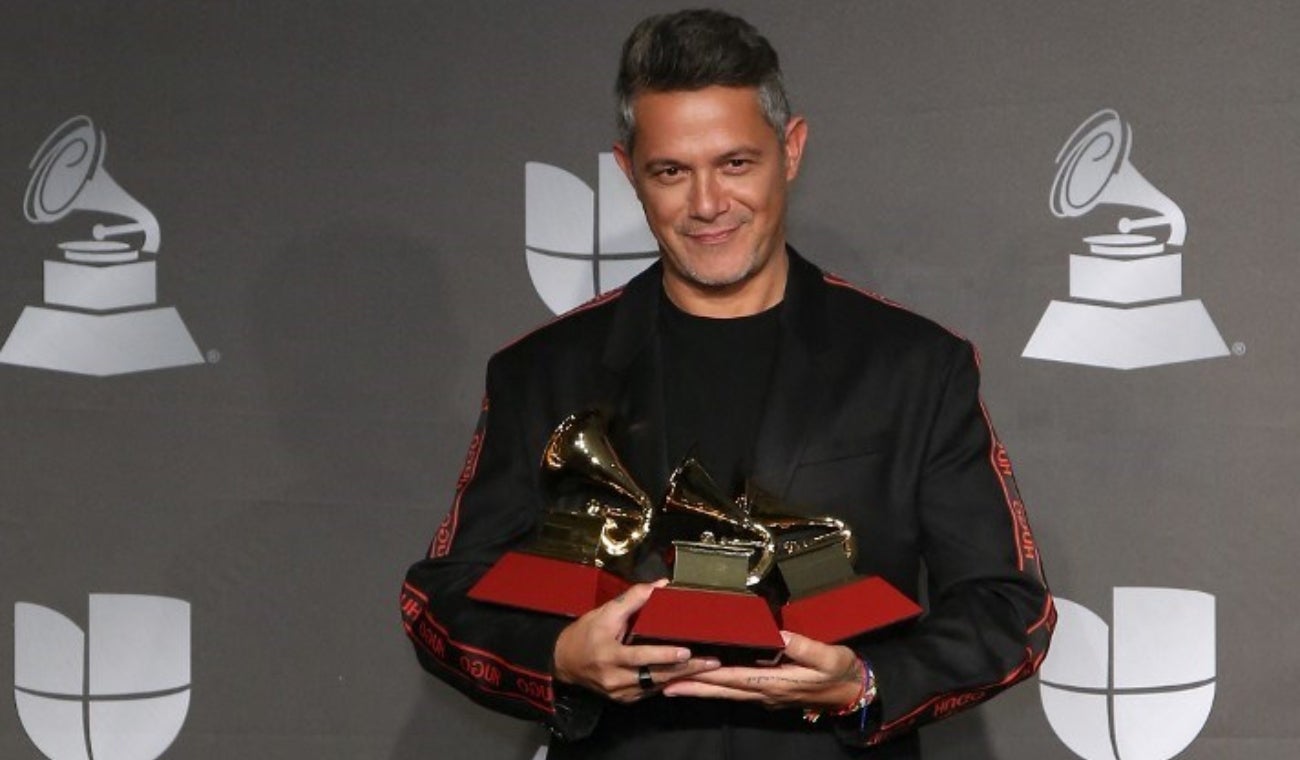 Alejandro Sanz durante los Latin GRAMMY Awards 2019