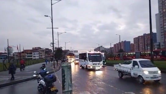 Caos en la movilidad de Bogotá