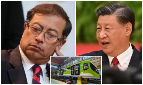 Presidente de China aterrizó a Petro sobre el Metro de Bogotá