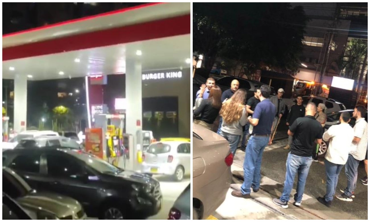 Conductores furiosos protestan en gasolinera donde les echaron combustible con agua